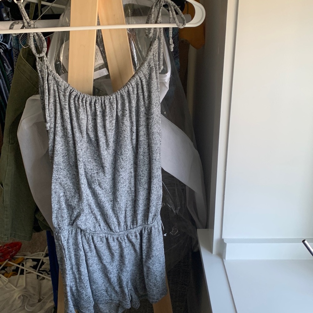 Grey soft romper